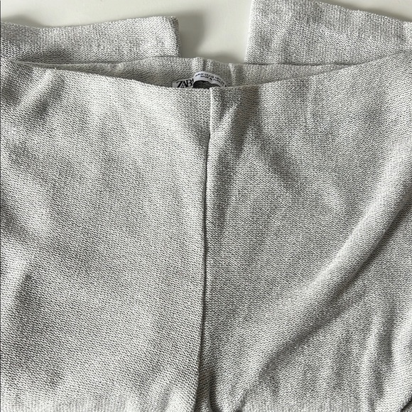 Zara Pants - Zara glitter knit pants silver